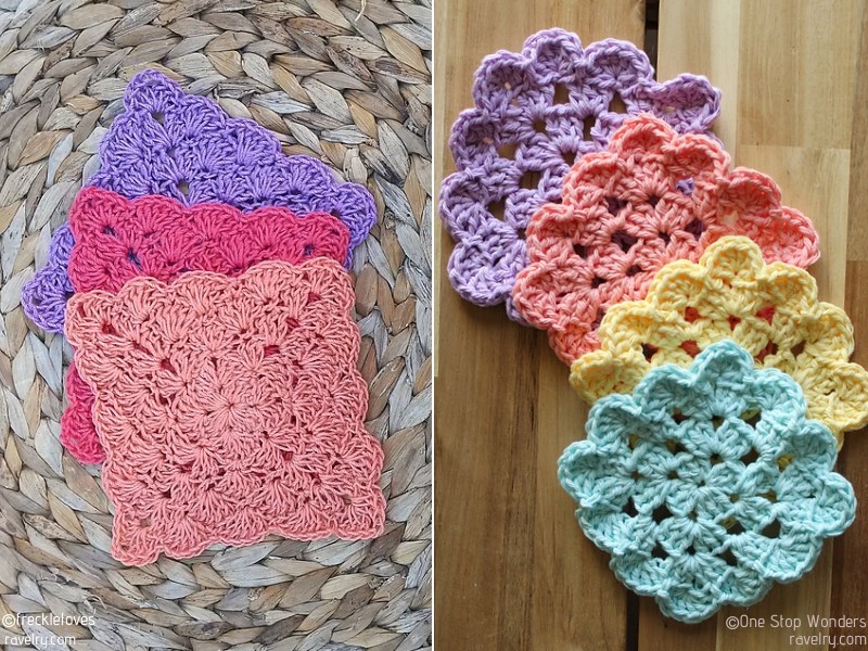 Quick and Easy Crochet Coasters Pattern - Made with a Twist