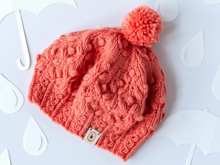 April Hat Free Knitting Pattern