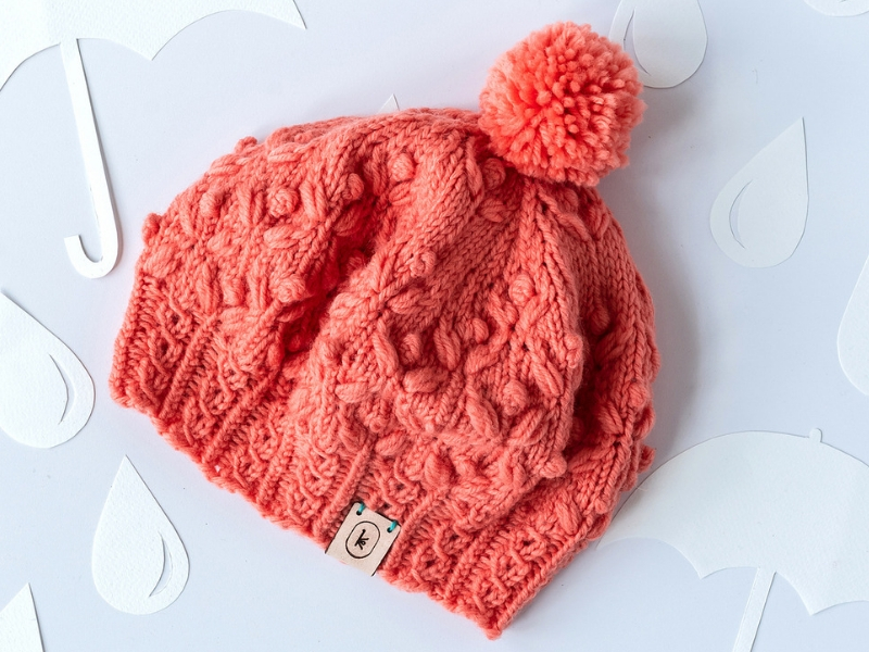 April Hat Free Knitting Pattern