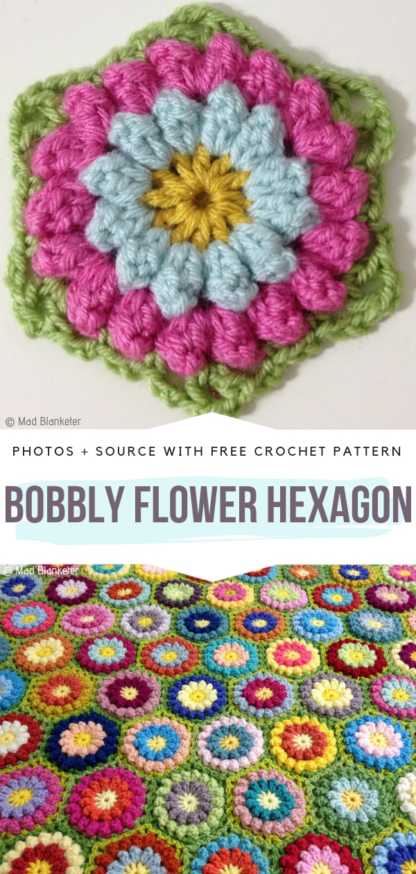 Bobbly Flower Hexagon