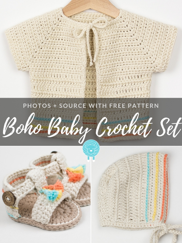 Boho Baby Crochet Set Free Patterns