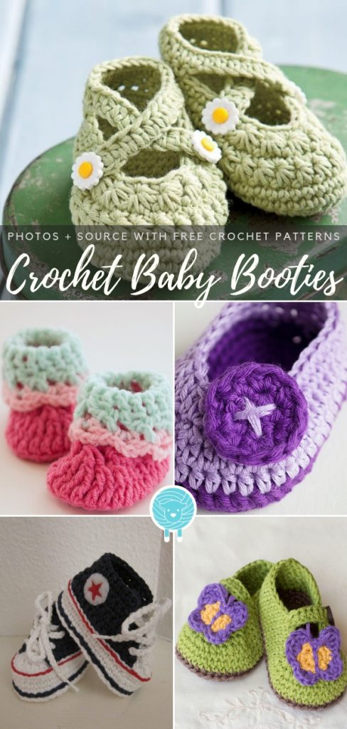 Our Favorite Crochet Baby Booties - Free Patterns