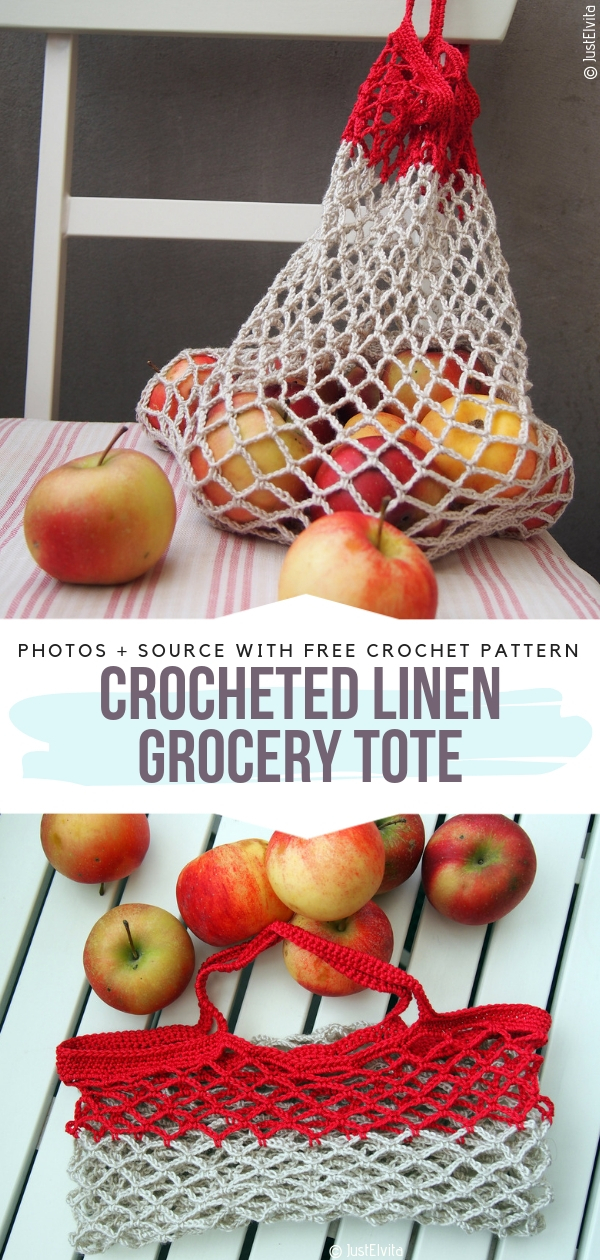 Linen Grocery Tote