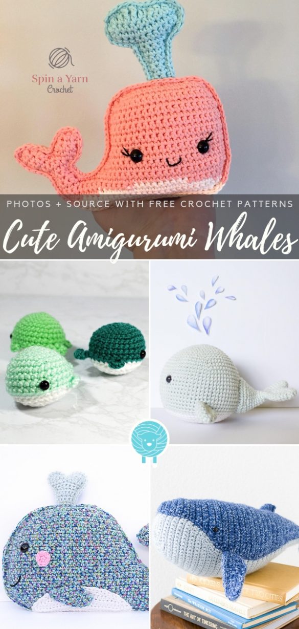 Cute Amigurumi Whales Free Crochet Patterns