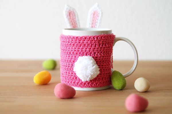 Bunny Mug Cozy Crochet Pattern