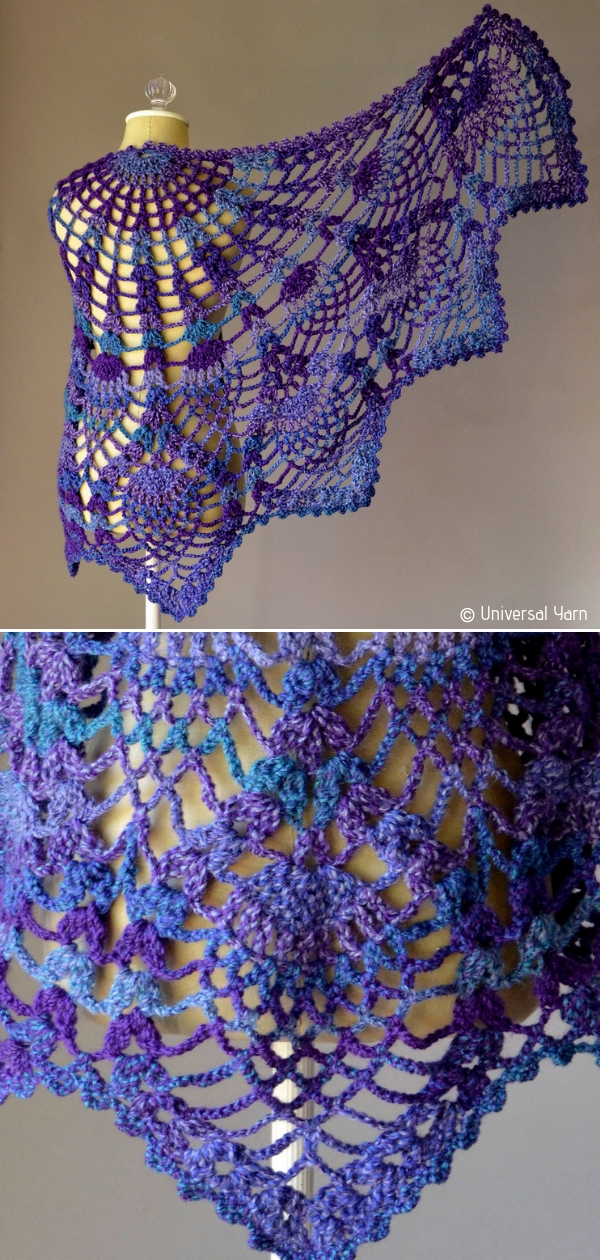 Pineapple Stitch Shawl