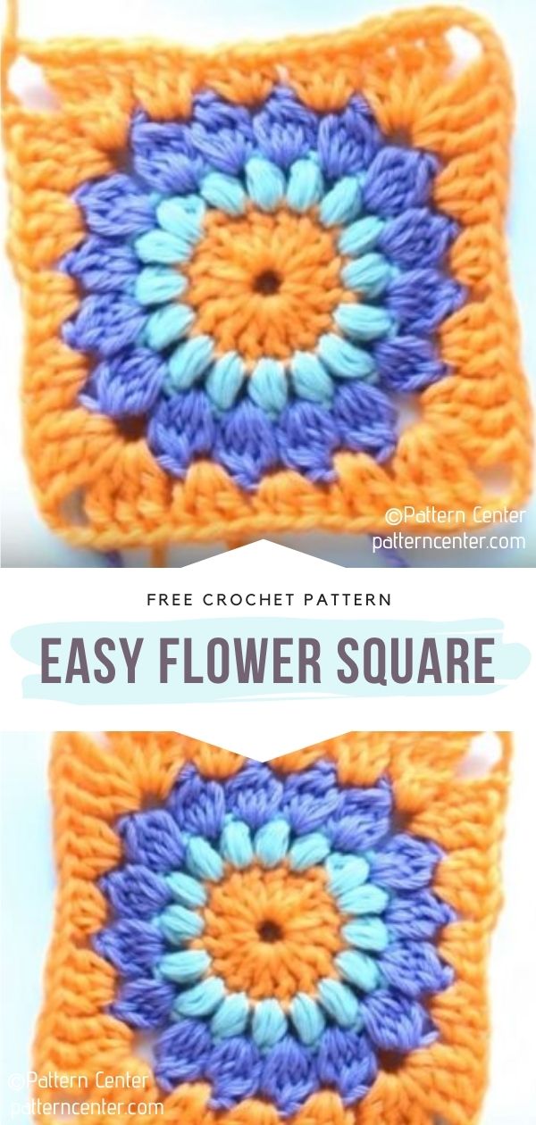 Crochet Flower Square
