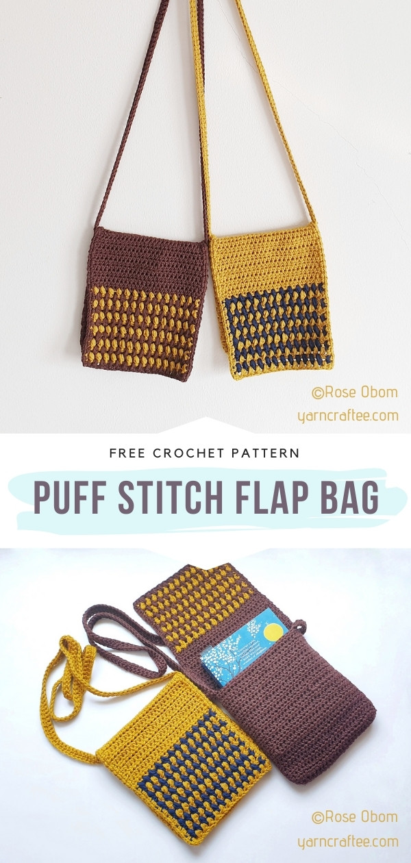 Puff Stitch Flap Bag
