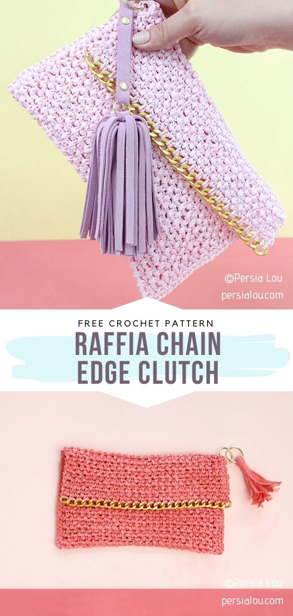 Crochet Chain Edge Clutch