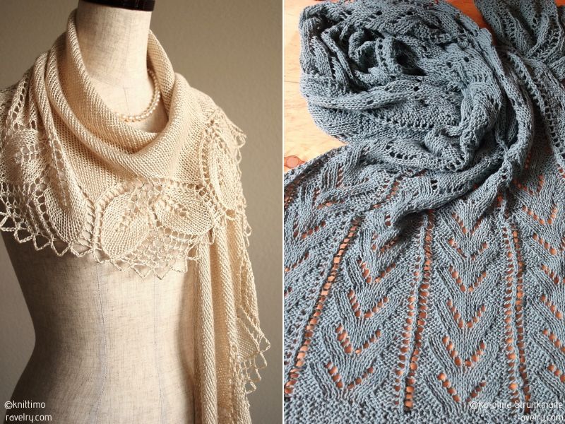 Decorative Knitted Shawls Free Patterns