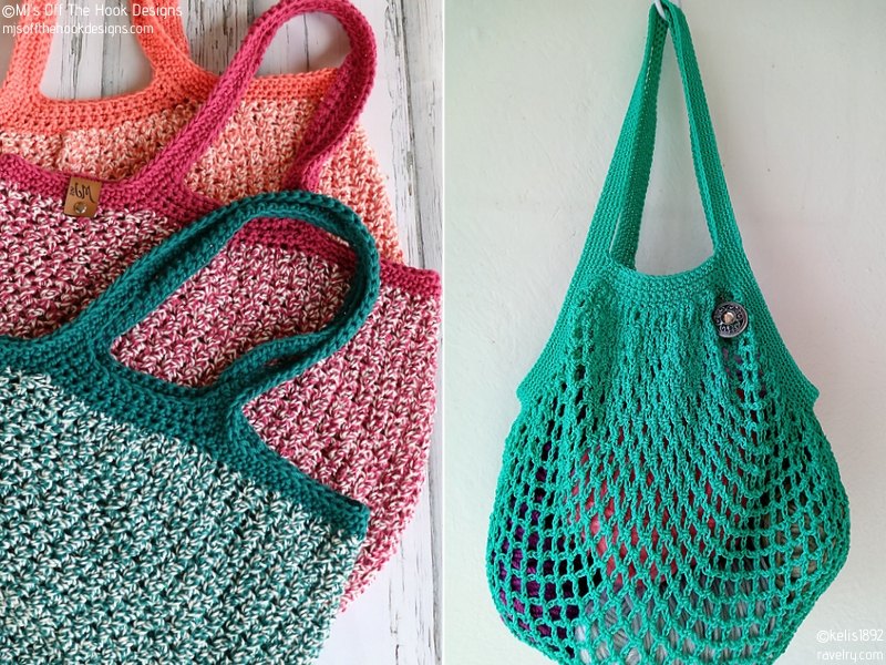 Easy Market Bags Free Crochet Patterns