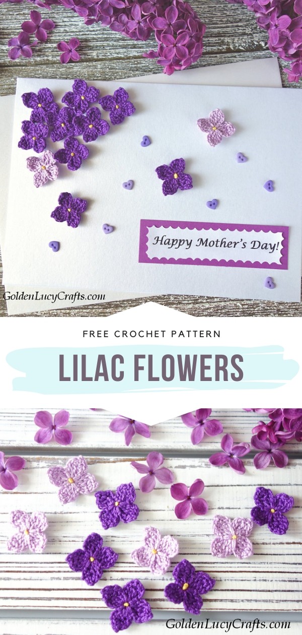 Lilac Crochet Flowers