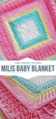 15+ Square Baby Blanket Free Crochet Patterns