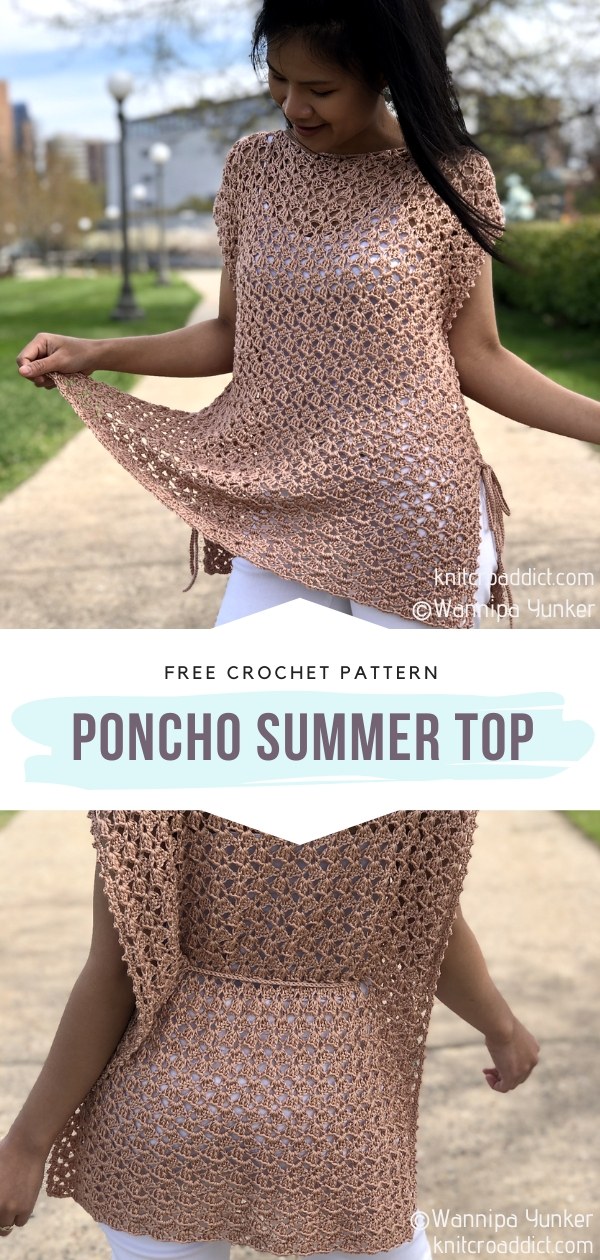 Crochet Poncho Summer Top 