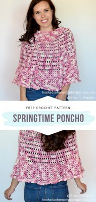 Ponchos For Spring - Free Crochet Patterns