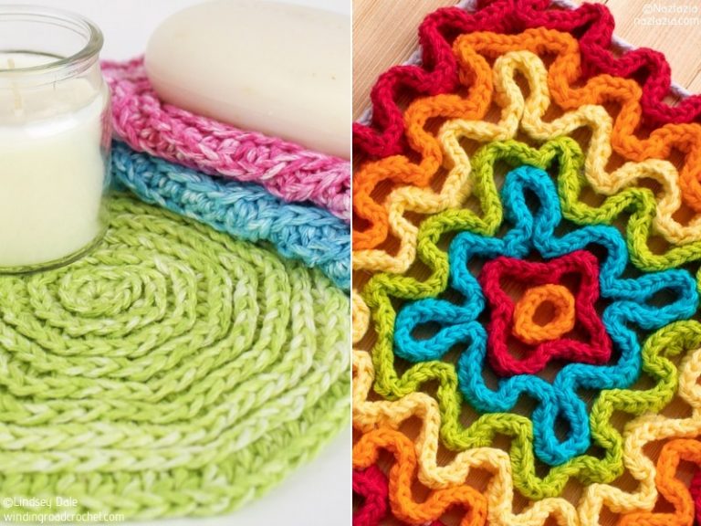 Vivid Crochet Washcloths Free Patterns