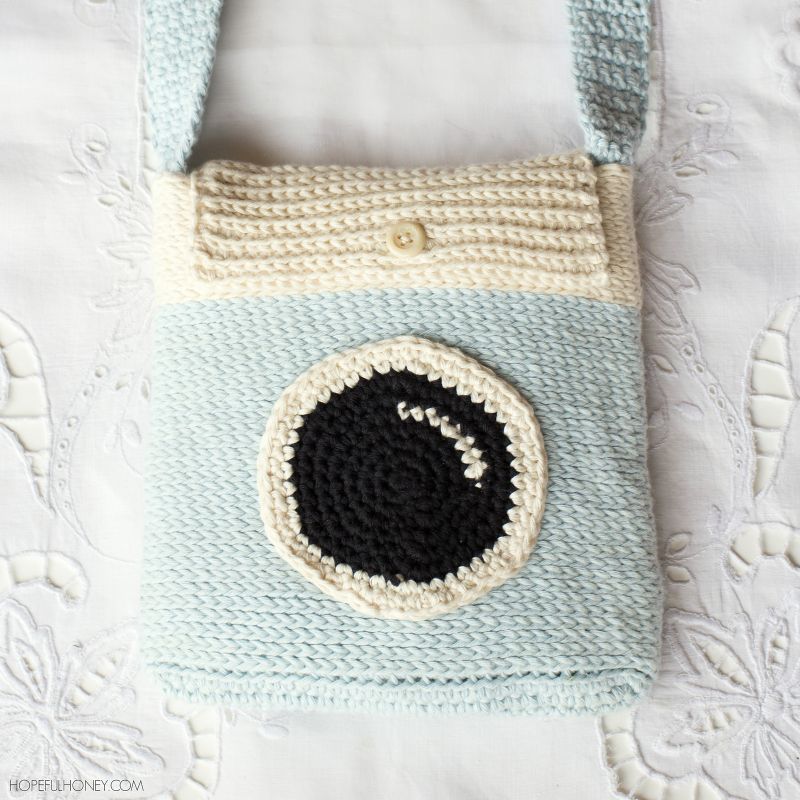 Camera Satchel Bag Free Crochet Pattern