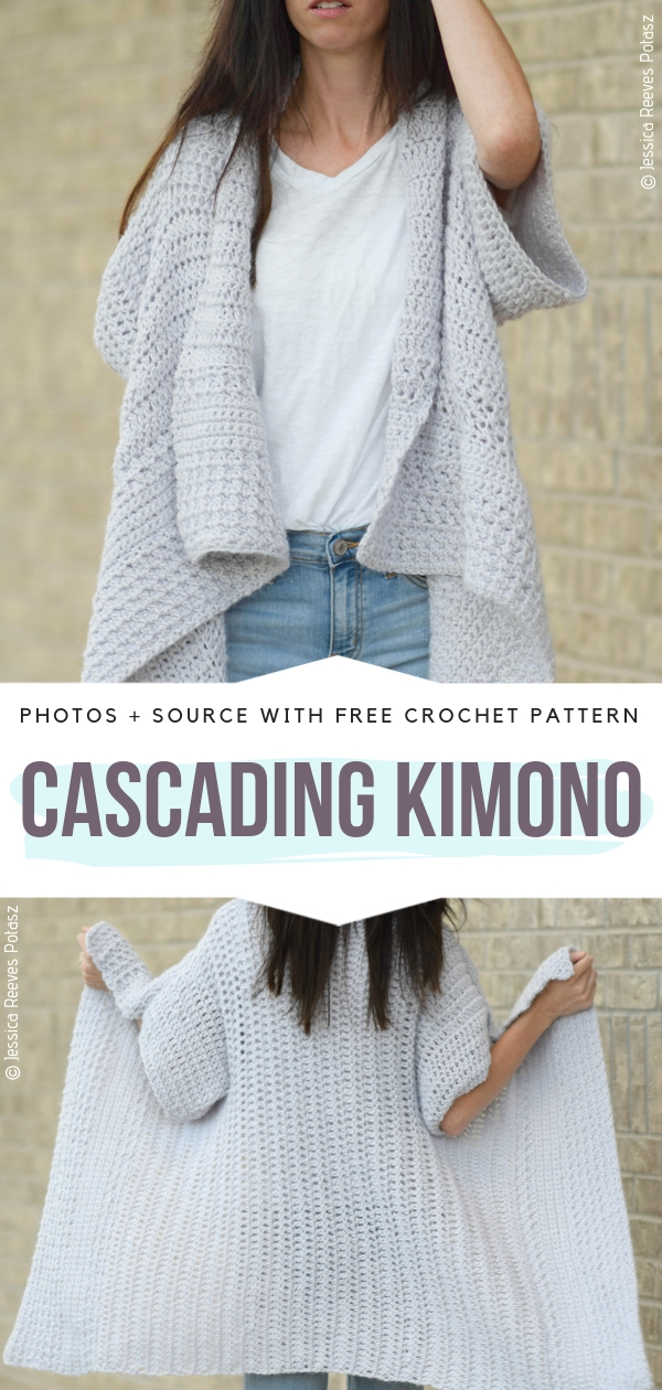 Cascading Kimono Free Crochet Pattern