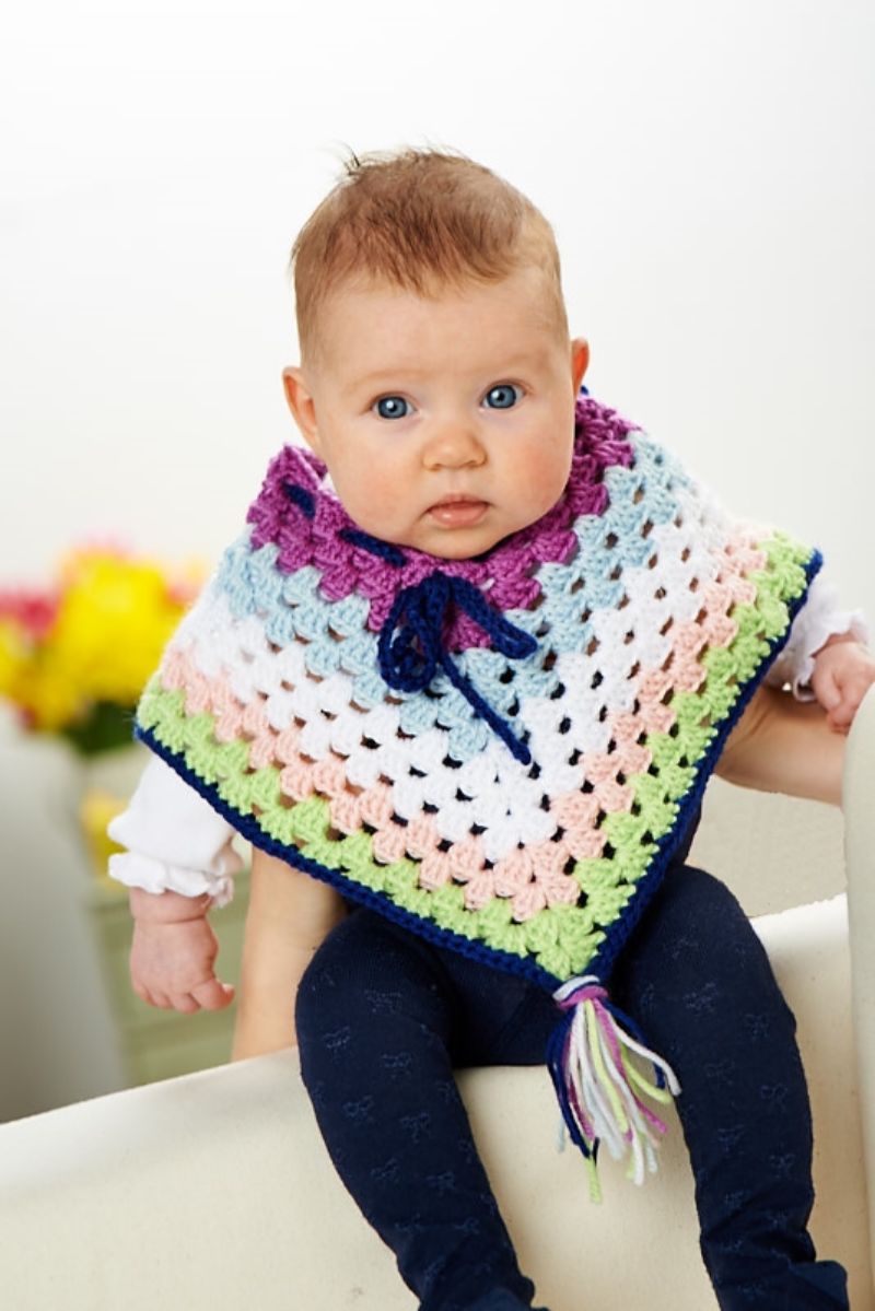 Crochet baby online poncho