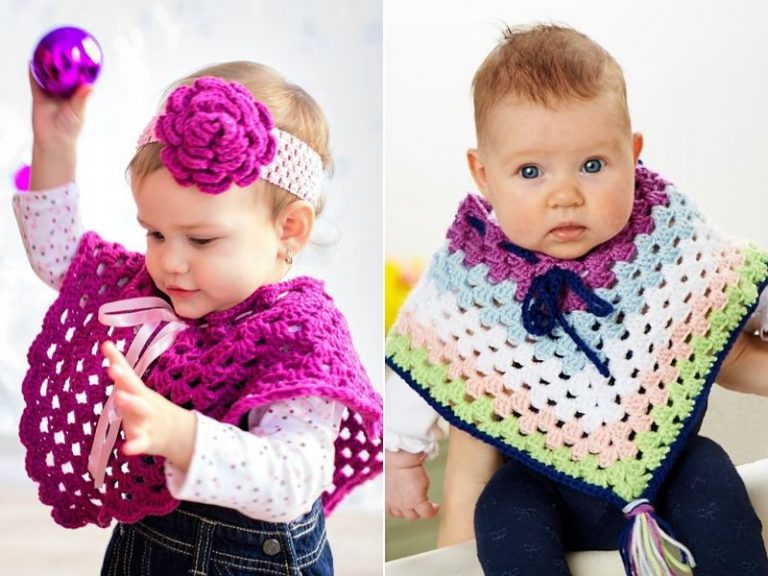 Crochet Baby Ponchos Free Patterns