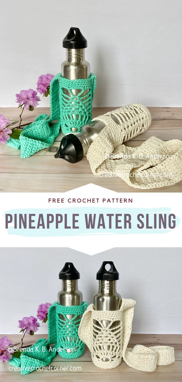 12 Free Water Bottle Crochet Patterns - CAAB Crochet