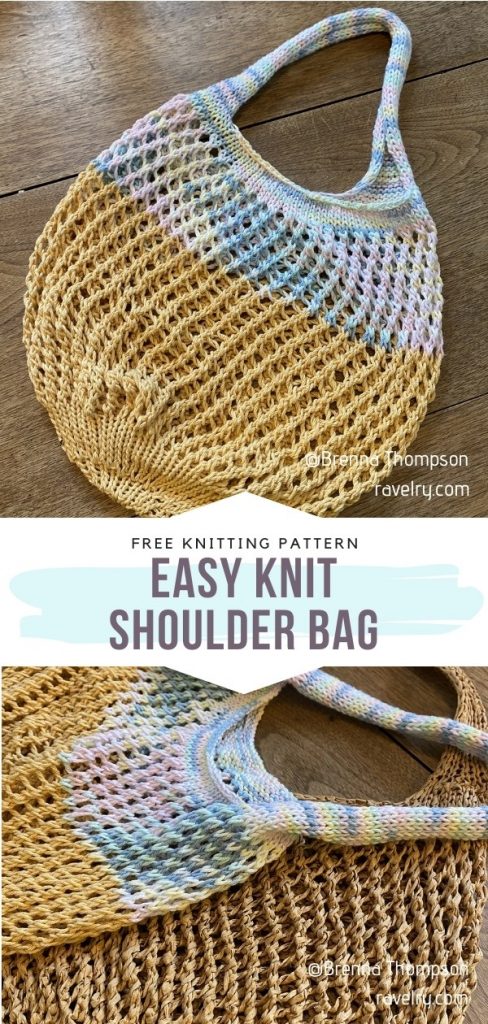 Beginner-Friendly Knit Grocery Bags with Free Patterns