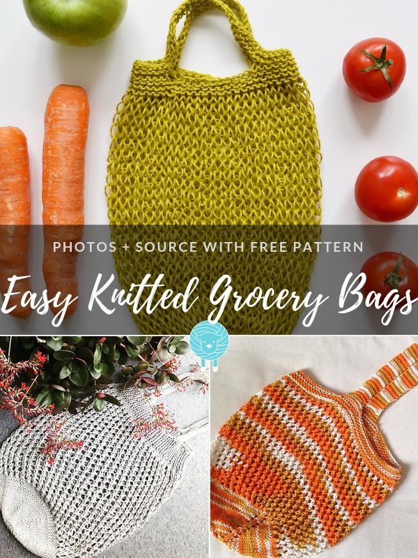 Easy Knitted Grocery Bags