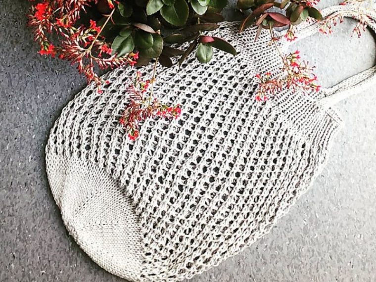 BeginnerFriendly Knit Grocery Bags with Free Patterns