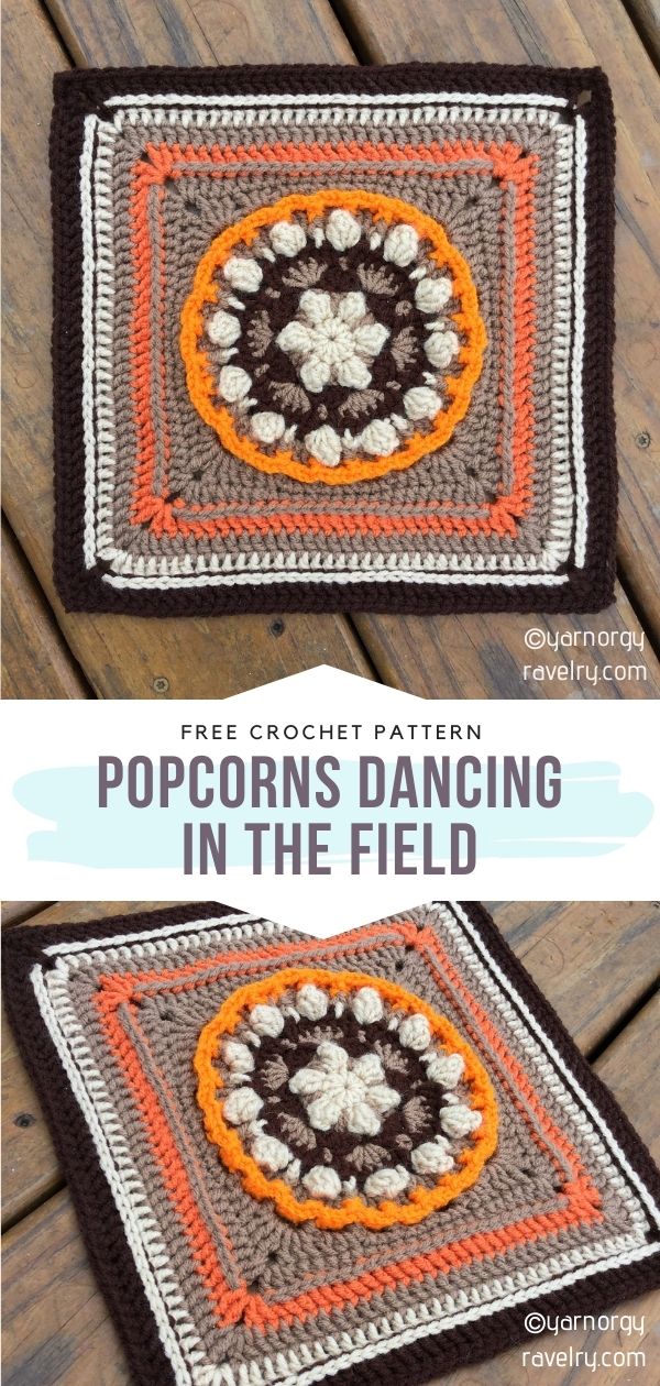 Popcorn Stitch Square