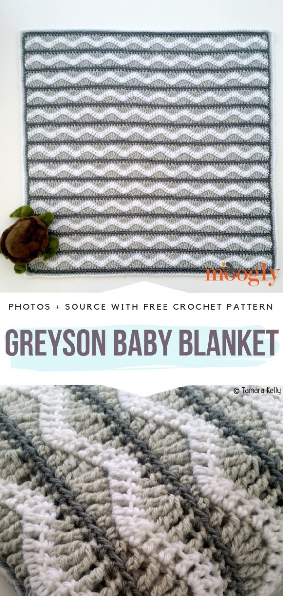 Striped Crochet Baby Blanket Free Patterns