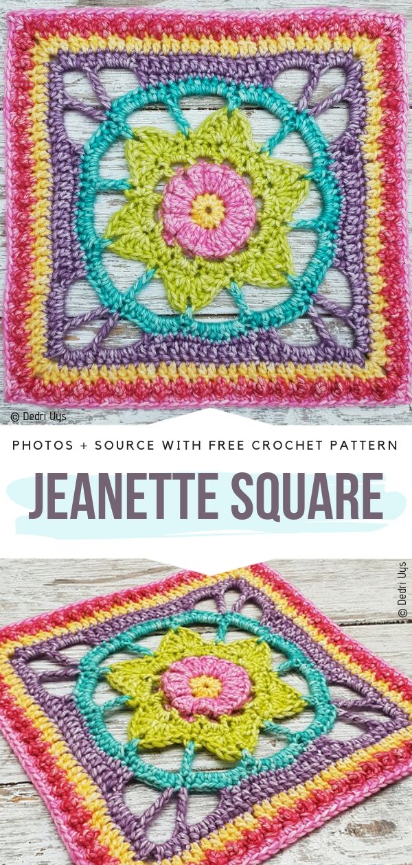 Jeanette Square Free Crochet Pattern