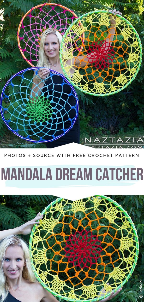 Mandala Dream Catcher&nbsp;Free Crochet Pattern