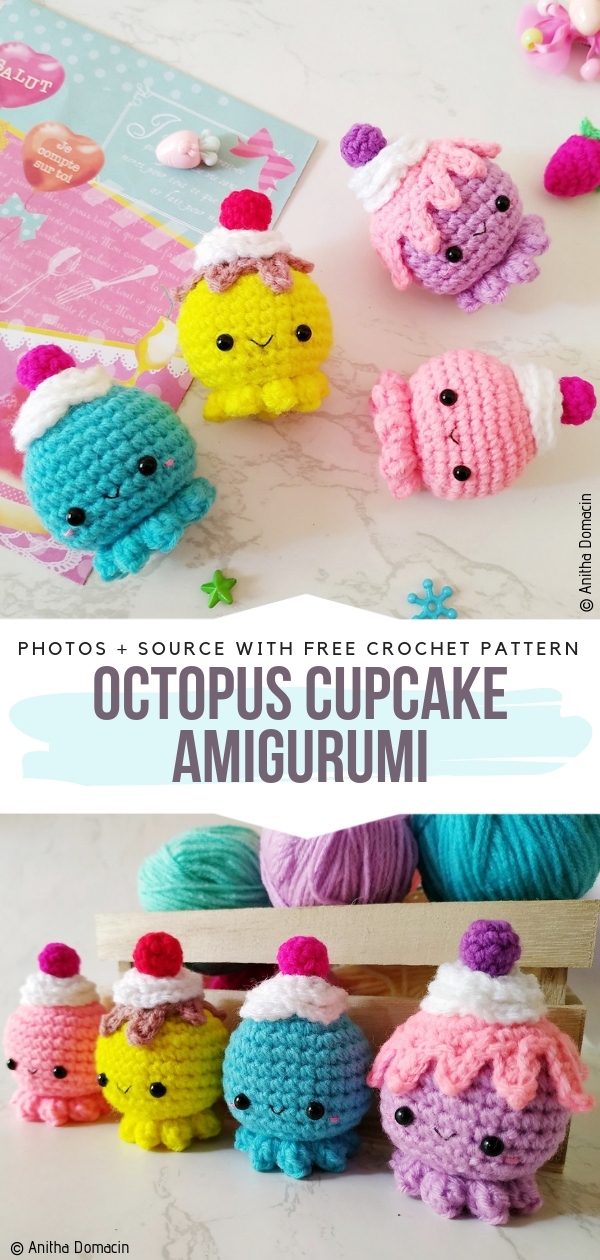 Octopus Cupcake Amigurumi