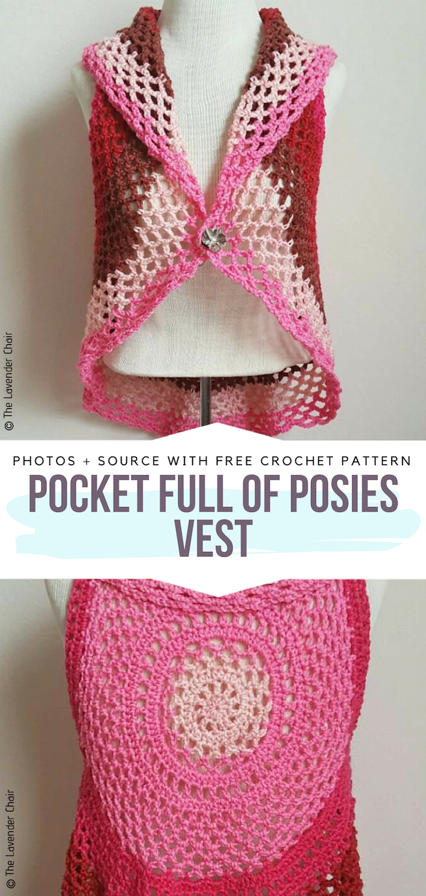 Lacy Summer Crochet Vests - Free Patterns