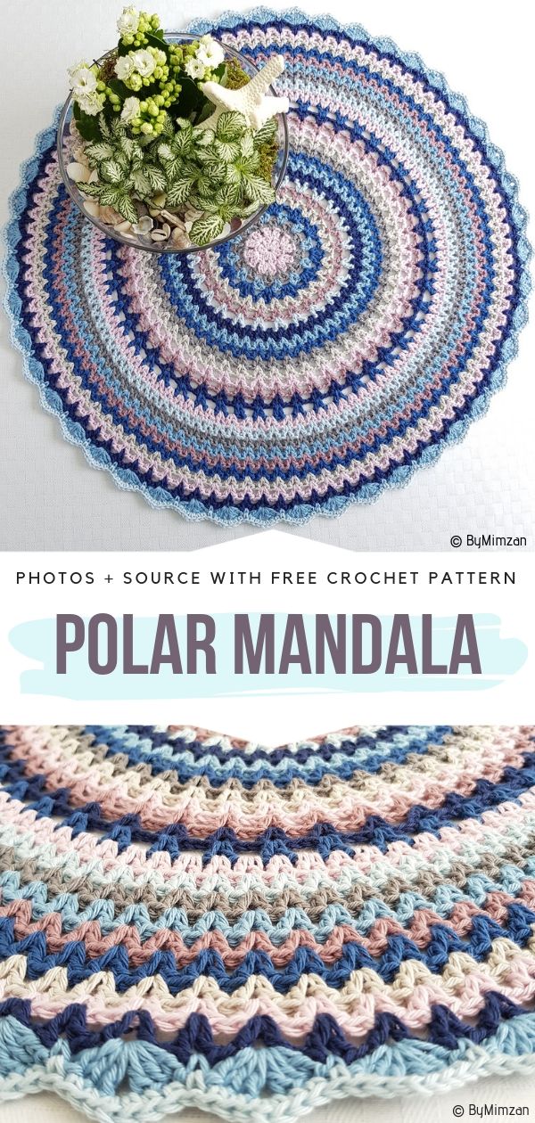 Polar Mandala&nbsp;Free Crochet Pattern