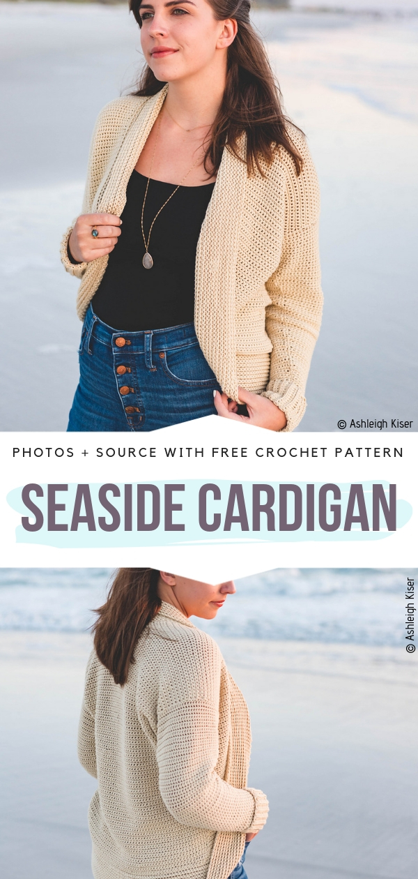Seaside Cardigan Free Crochet Pattern