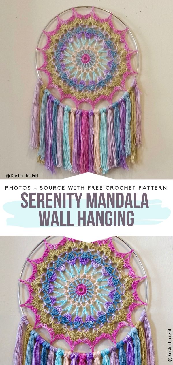 Serenity Mandala Wall Hanging&nbsp;Free Crochet Pattern
