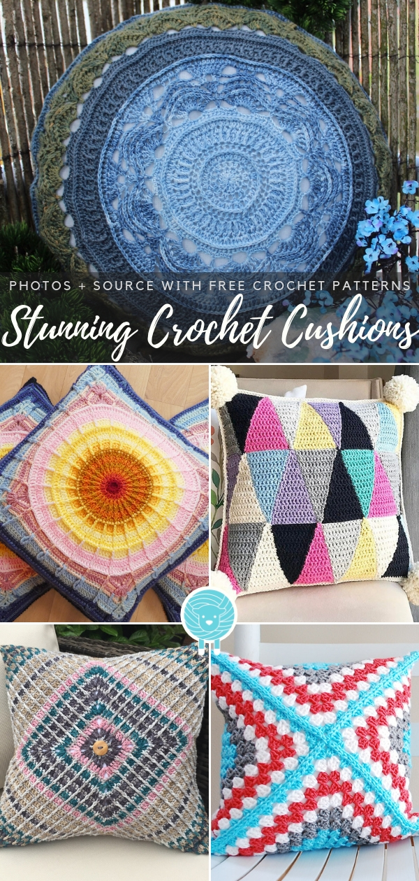 Stunning Crochet Cushions Free Patterns