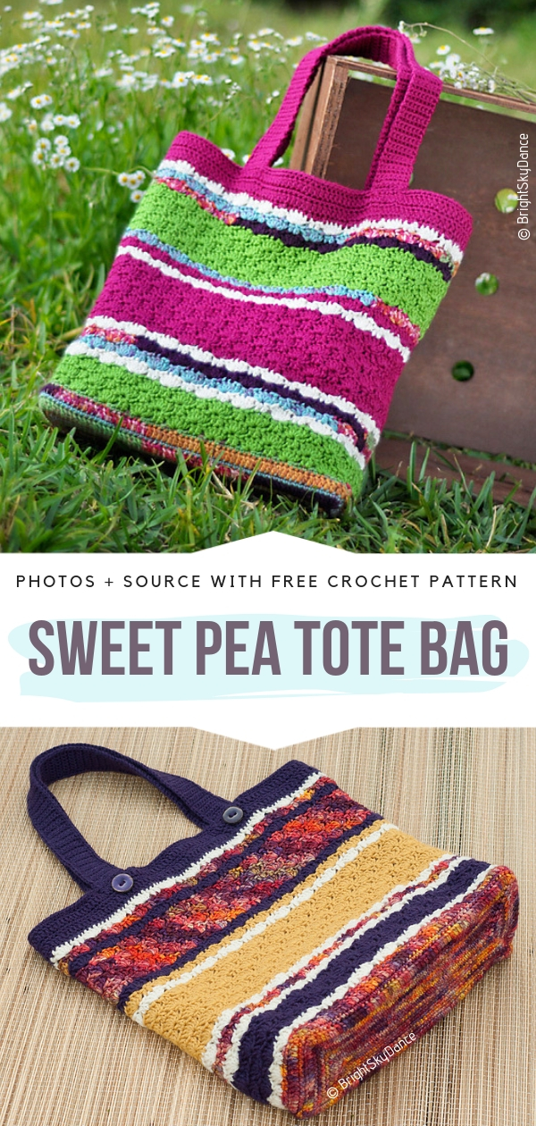 10 Free Crochet Tote and Bag Patterns - A Roundup by Croyden Crochet