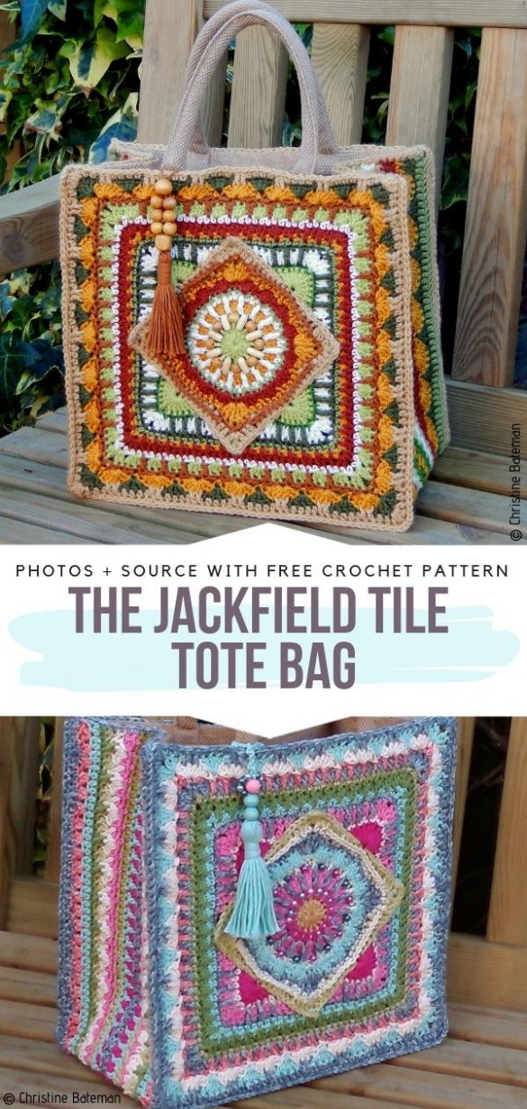 Sturdy Crochet Tote Bag - Ideas and Free Patterns