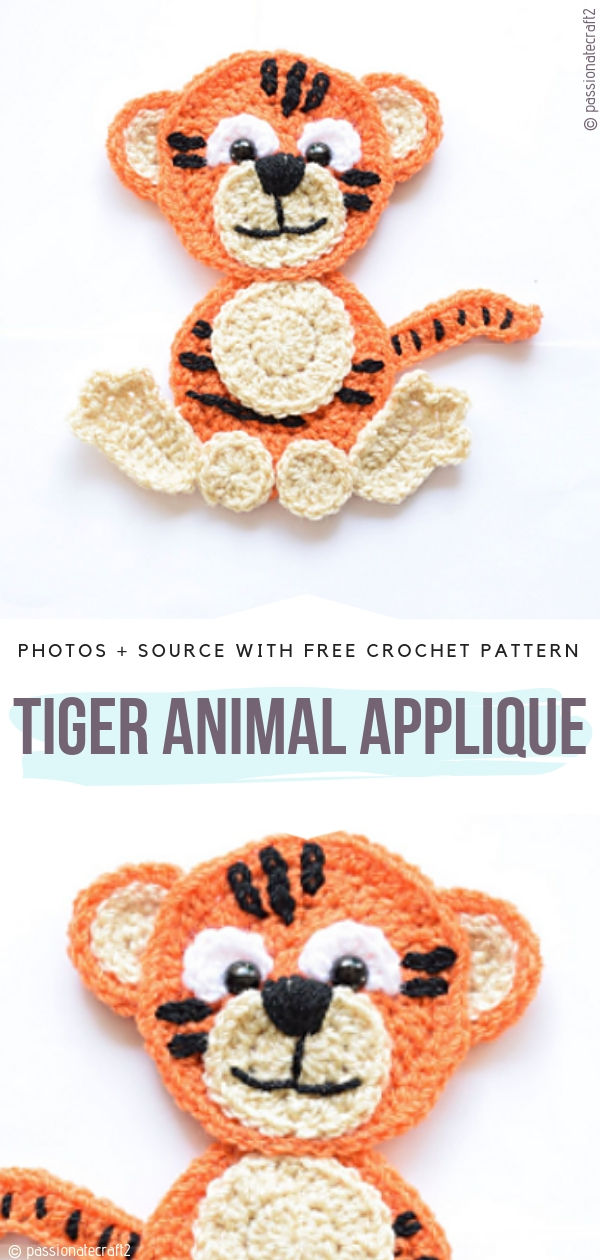 Super Fun Animal Appliques - Free Crochet Patterns