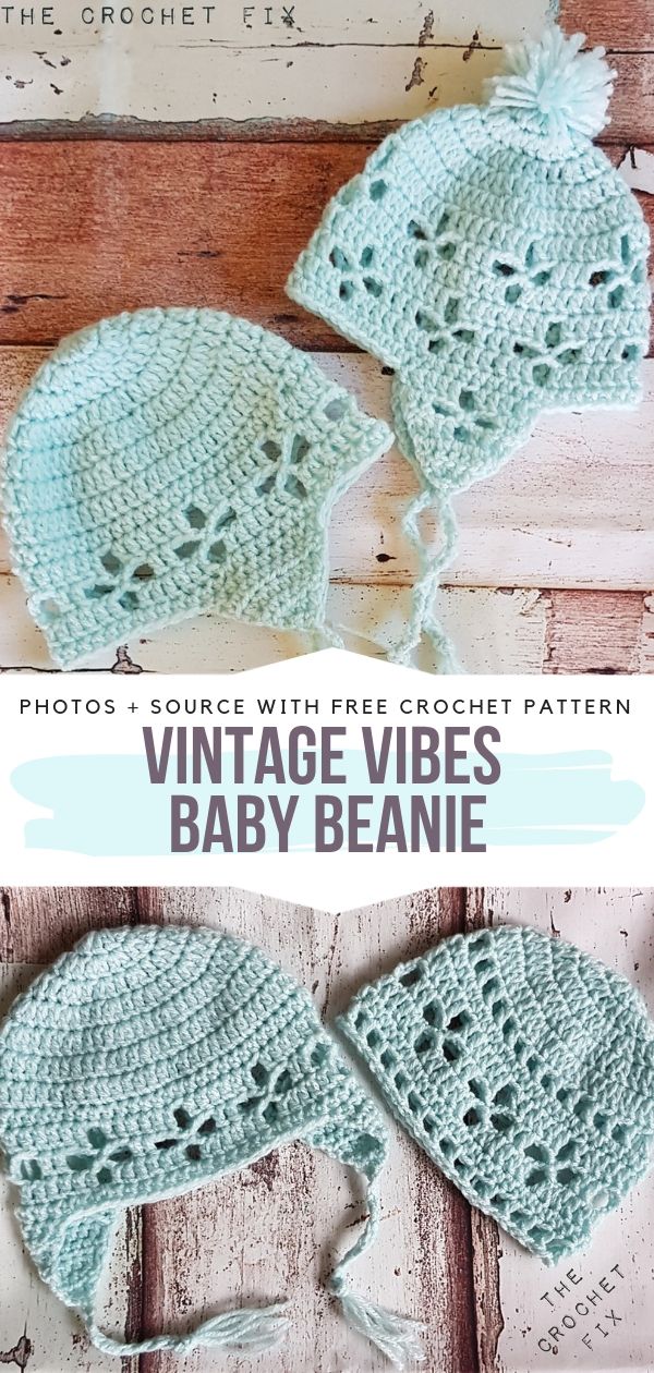 Vintage Crochet Baby Beanie