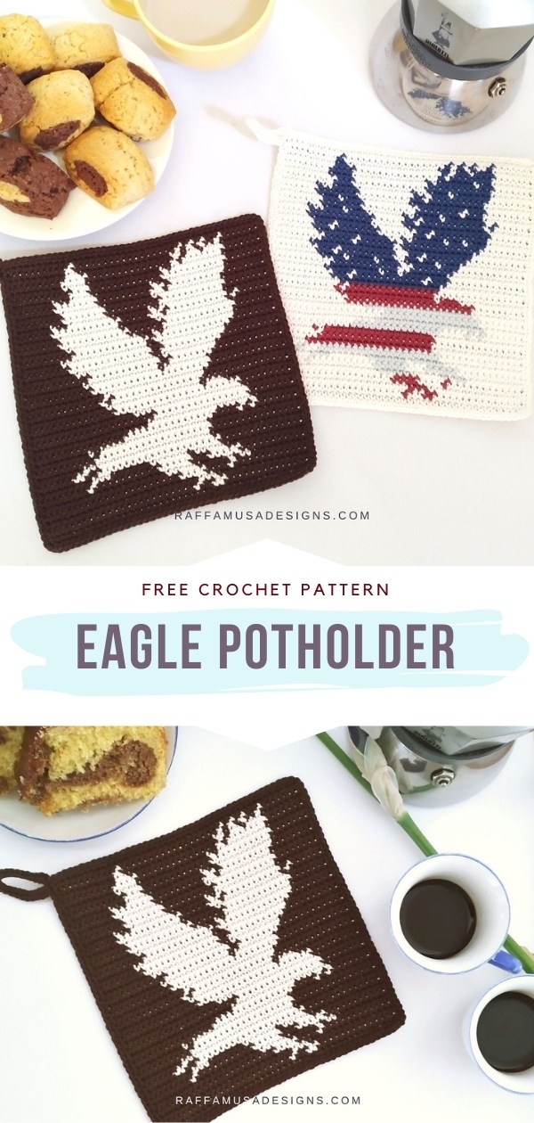 Crochet Eagle Potholder