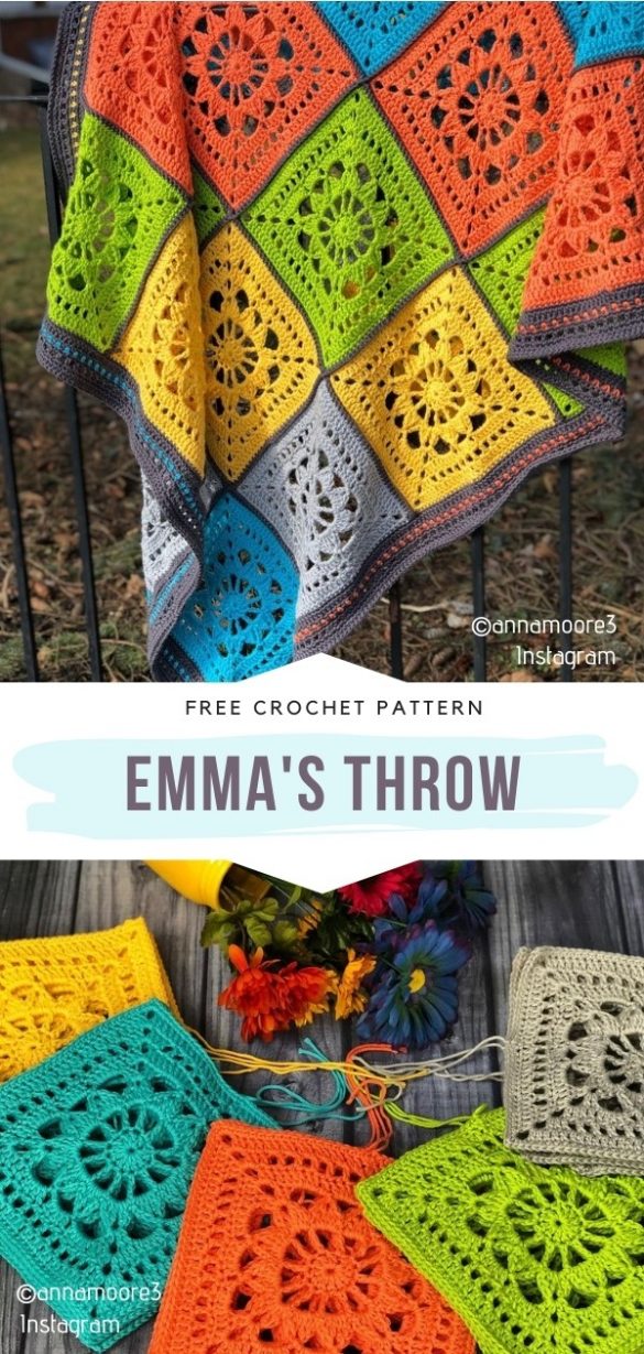 Artistic Lace Motif Crochet Squares - Free Patterns