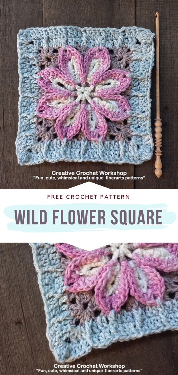 Crochet Flower Square