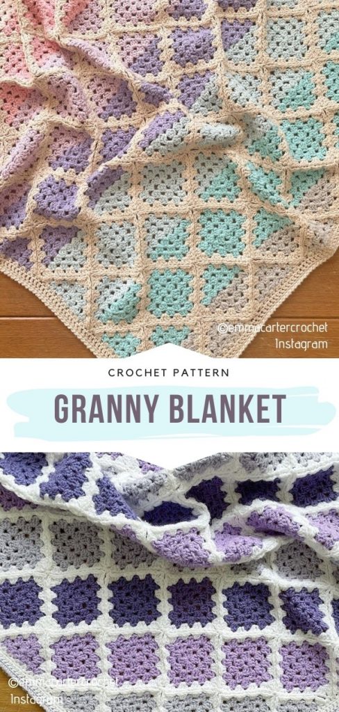 Modern Granny Square Blankets - Free Crochet Patterns