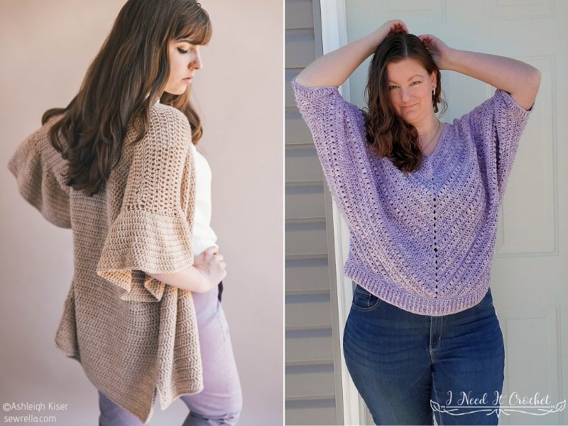 Elegant and Feminine Crochet Sweaters - Free Patterns