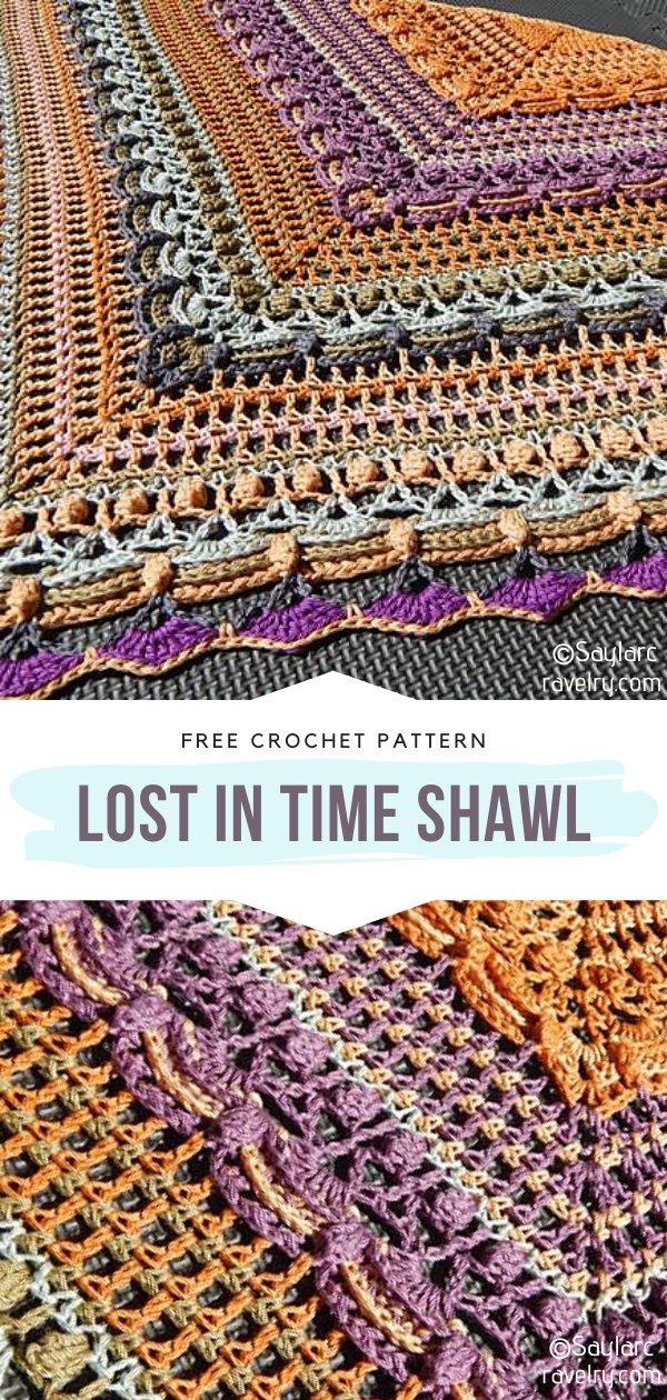 Lost In Time Crochet Shawl 