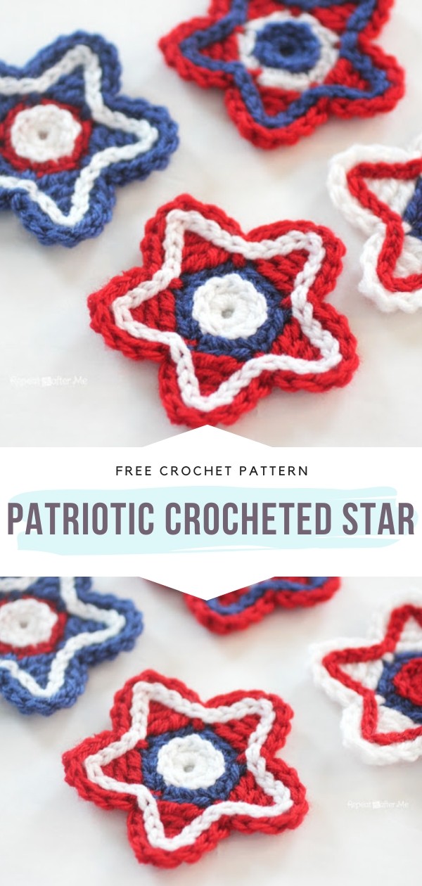 Patriotic Crochet Star