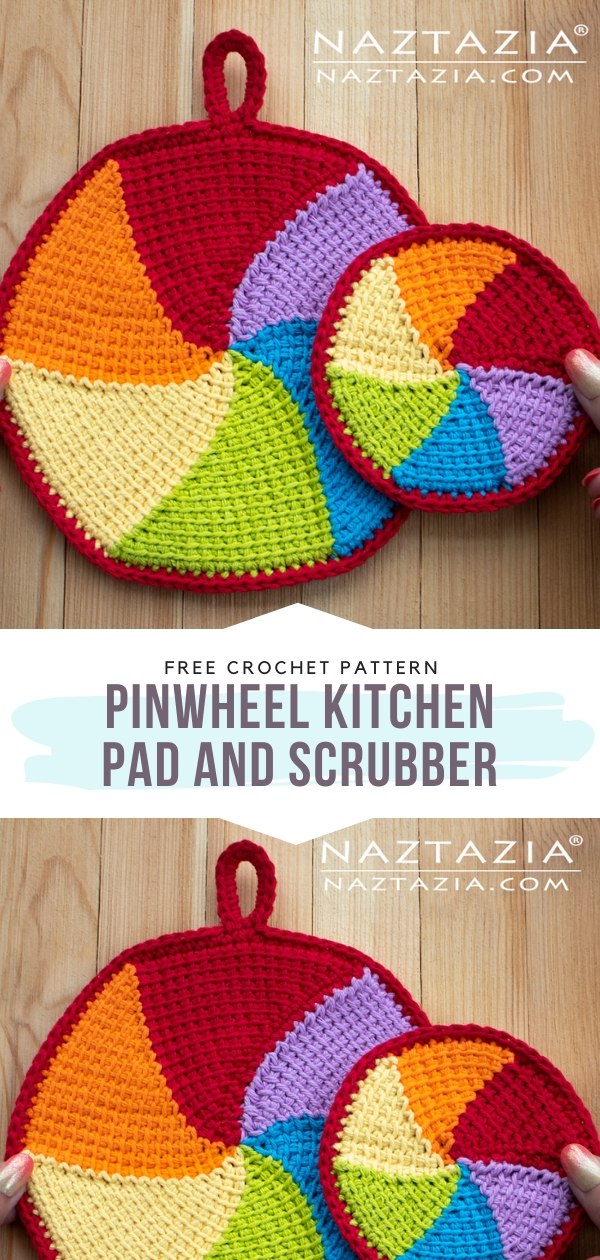 Easy Crochet Circle Pot Scrubber 